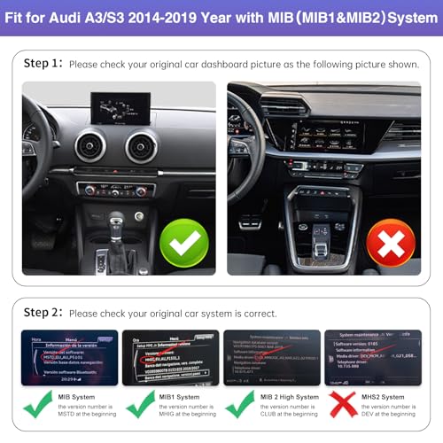 Autoradio Audi A3 2014-2019 écran tactile pour remplacer écran MIB cassé - 2