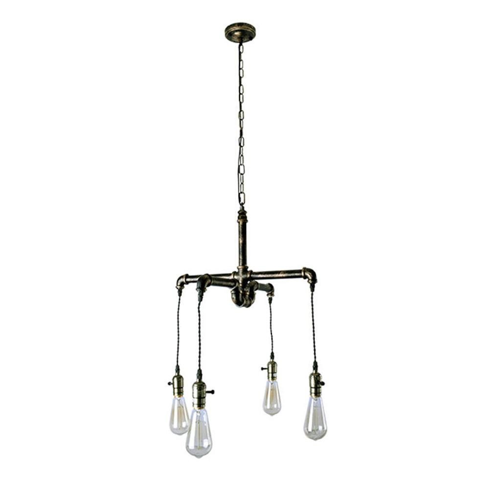 Lumière suspension américaine country en tuyau pour décoration de restaurant
