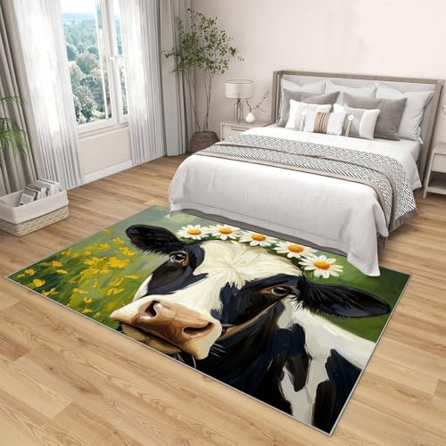 Tapis herbe verte lavable en machine 90x150cm antidérapant vert olive