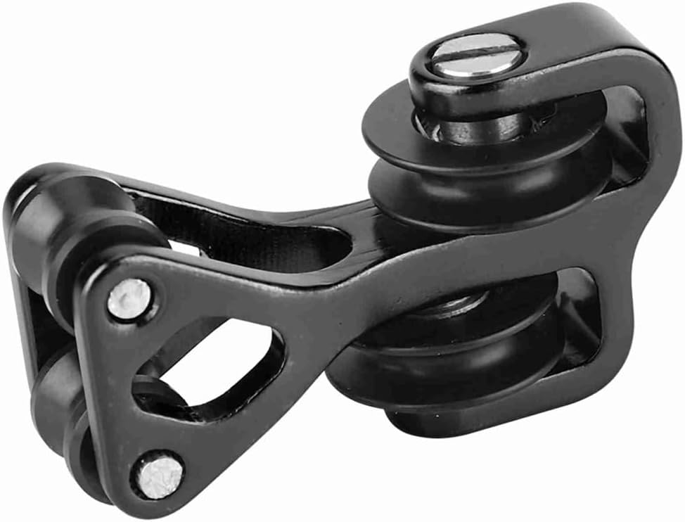 Archery Cable Slide,Aluminum Alloy Bow Splitter Compound String Splitter Roller Glide Separator Replacement(Black)