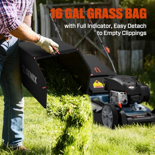 SENIX 21-Inch 163cc 3-in-1 Push Mower