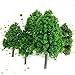 12pcs 1.2 inch - 6.3 inch 1/50 Green Model Tree Train Set Scenery Landscape