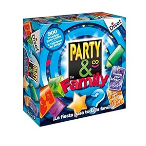 Diset Party & Co. Family mesa multi-prueba, de 3 a 15 jugadores de +8 años, Juego en español, multicolor (10118)