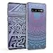 Produktbild kwmobile Hülle kompatibel mit Samsung Galaxy S10 - Handyhülle - Handy Case Indische Sonne Blau Pink Transparent