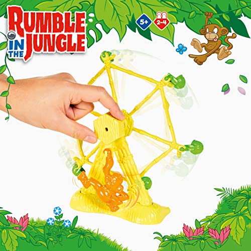 TOMY Rumble in The Jungle Juego de Mesa Familiar para Noche de Juegos - Diversión para Niños - Edades 5+, Multicolor miniatura 3