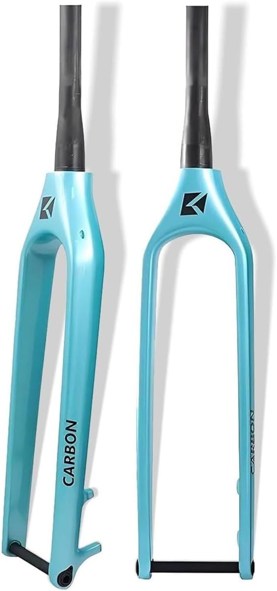 27.5/29in Mountain Bike Rigid Fork 1-1/2'' Tapered Tube Boost Thru Axle 15x110mm Disc Brake Carbon Fiber Fork Internal Routing