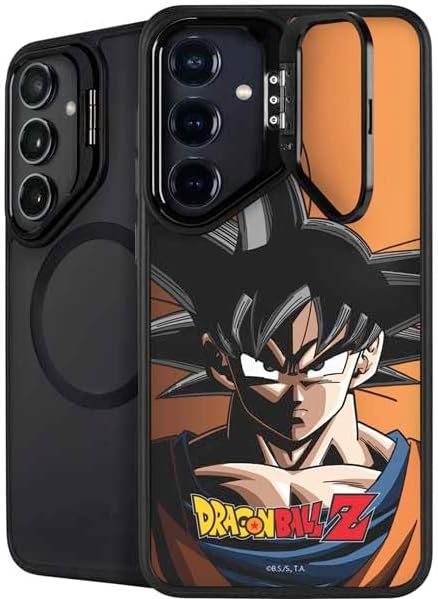 Skinit Kickstand Phone Case Compatible with Galaxy S24 FE - Officially Licensed Dragon Ball Z Goku Portrait Design