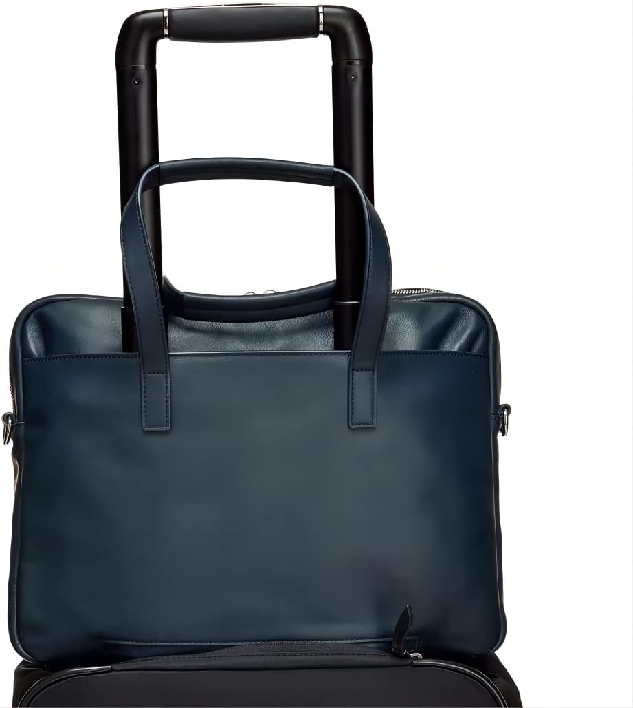 KNOMO Hanover 14-Inch Laptop Briefcase for Women – Slim Business Shoulder Work Bag & Tote with Detachable Strap