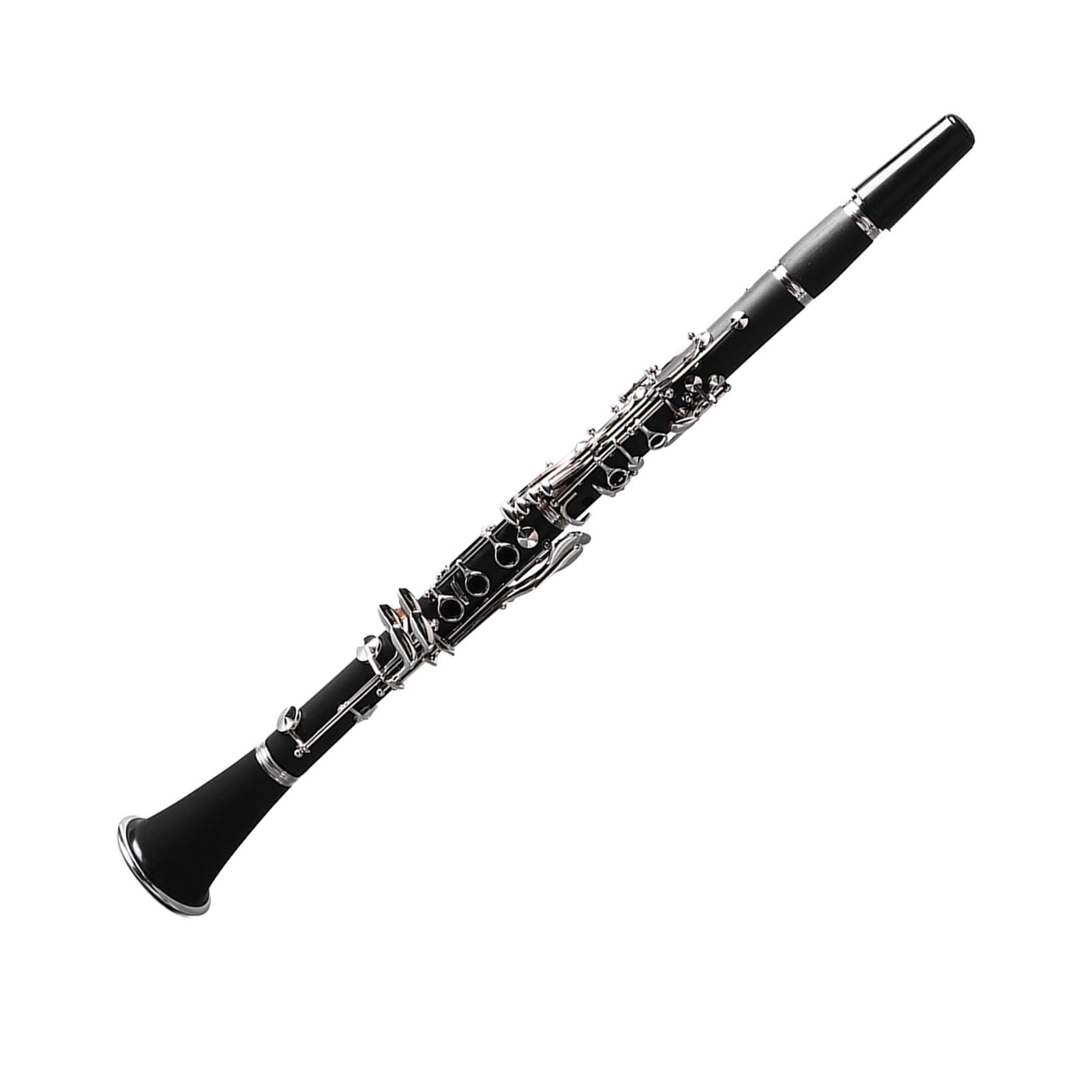 CHICIRIS Calidad de Sonido Profesional, Ingeniería Cuerpo de Plástico, Teclas Chapadas Ni Clarinete BB con de la Correa de Hombro Clamp/Holder de Caña para Músicos