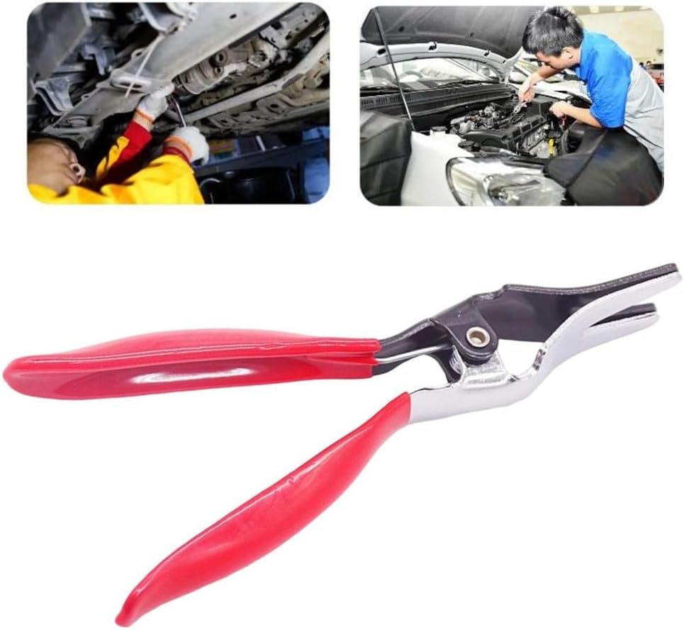 Oil Hose Removal Pliers Automotive Fuel, Vacuum & Heater Lines – 200mm Steel Separation Clamp Tool with Ergonomic PVC Handles, 4–14mm Diameter Range