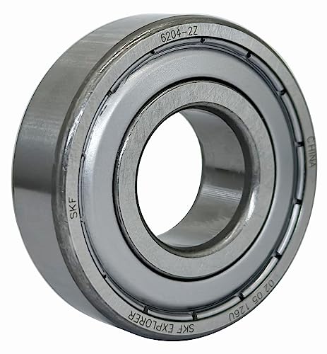 Image of 2PACK SKF 6204-2Z 20x47x14mm Double Metal Seal Bearings Deep Groove Ball Bearings