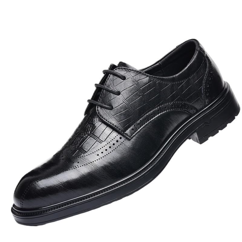 Men Shoes, Pointed Lace up Business Dress Leather Shoes, Black Brown Mens Casual Shoes, Walking Dress Shoes Men