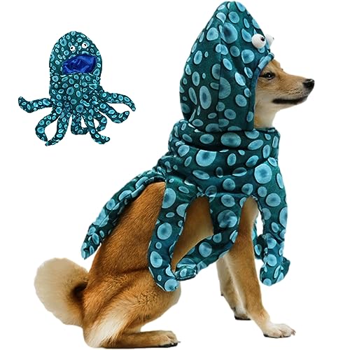Costume amusant pour chien chat confortable taille L vert - 2