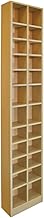 WATSONS BLOCK - Tall Sleek 360 CD / 160 DVD Media Storage Tower Shelves - Beech