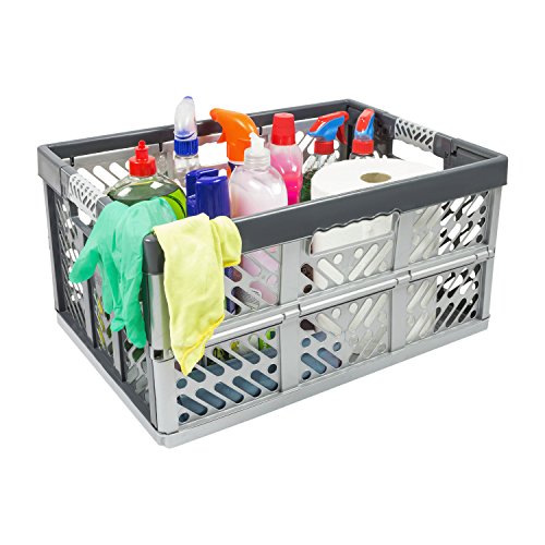 keeeper ben - Profi-Klappboxen (45 Liter / Polypropylen / Farbe grau-anthrazit), 2 Stück