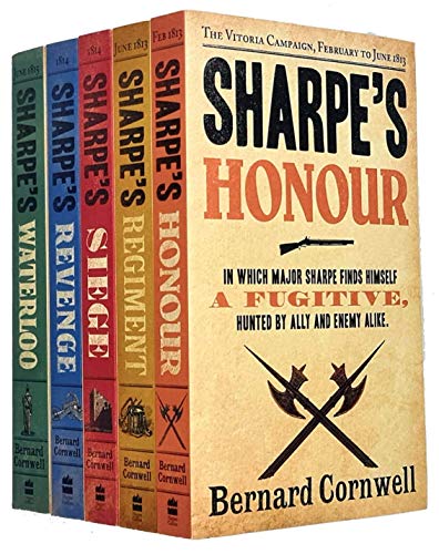 Bernard Cornwell The Sharpe Series 16 to 20: 5 Books Collection Set (Honour, Regiment, Siege, Revenge, Waterloo)