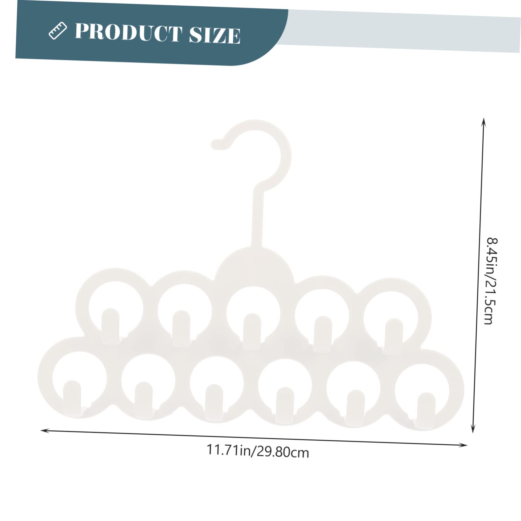 NAMOARLY 2Pcs Multi Purpose Closet Organizer Hangers Material for Efficient Space Saving Bathroom College Dorm Closet Essential Storage for Belts and More