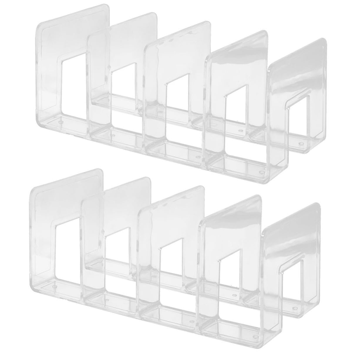 Serre-livres en plastique Luxshiny étagère de bureau et rangement documents