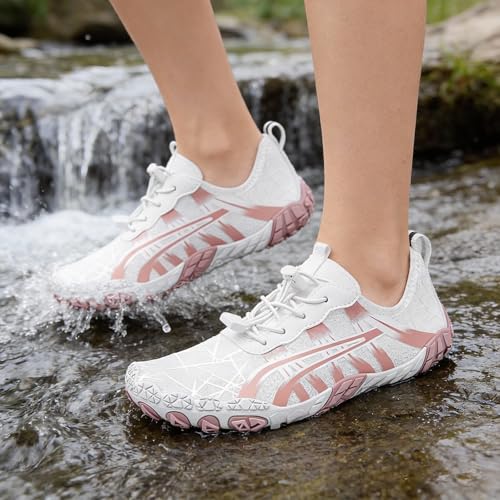 Image of ELETON Barefoot Shoes Women Men Footwear, Wide Toe Box Hiking Zero Drop Non-Slip Quick-Dry River Boat Pool Beach Water Shoes, Lightweight Swimming Running Walking Sneakers Unisex