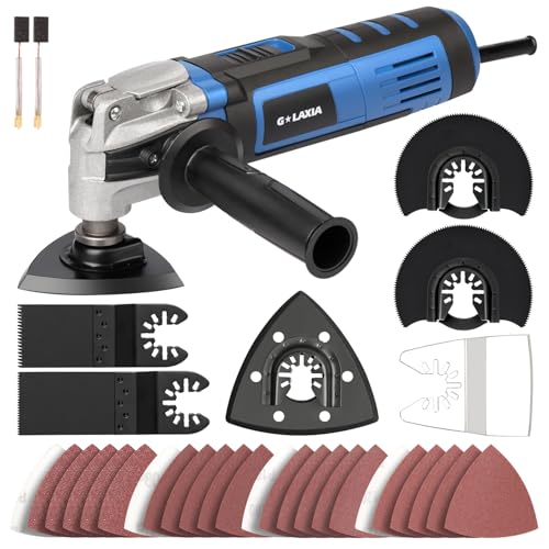 G LAXIA Oscillating Tool, 3.5A Oscillating Multi Tool with with Quick Clamp System Change, 4°...
