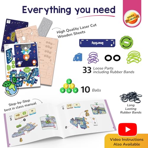 Image of Smartivity Space Arcade Game for Kids 6+ Years I Fun 1-2 Player Shooting & Scoring Game I Birthday Gift for Boys & Girls 6,7,8,9,10,11,12,13,14 Years I Fun Screen-Free Activity for Kids