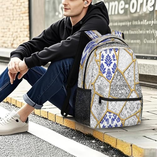 Mochila escolar ligera Kintsugi con compartimento para laptop 7