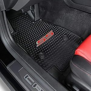 Lloyd Mats Heavy Duty Signature Rubber All Weather Floor Mats for Chevy Camaro 2016-ON (Black, 2PC - Camaro SS)