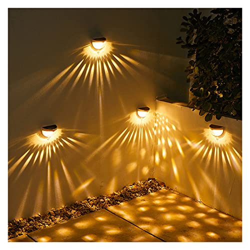 Applique murale solaire étanche IP65 design noir et lumière chaude
