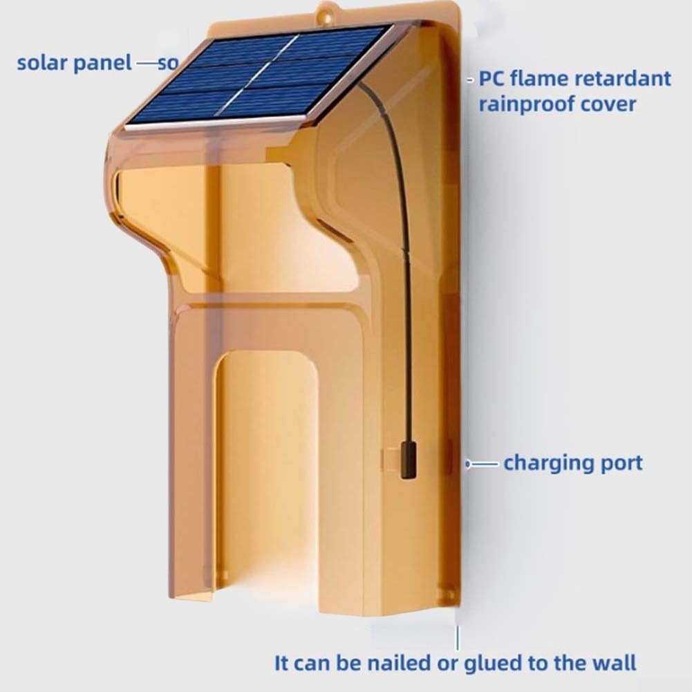 Sonnette solaire sans fil avec caméra de sécurité, interphone bidirectionnel, vision nocturne, étanche