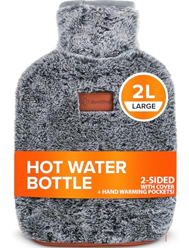 Hot Water Bottle with Cover 2L