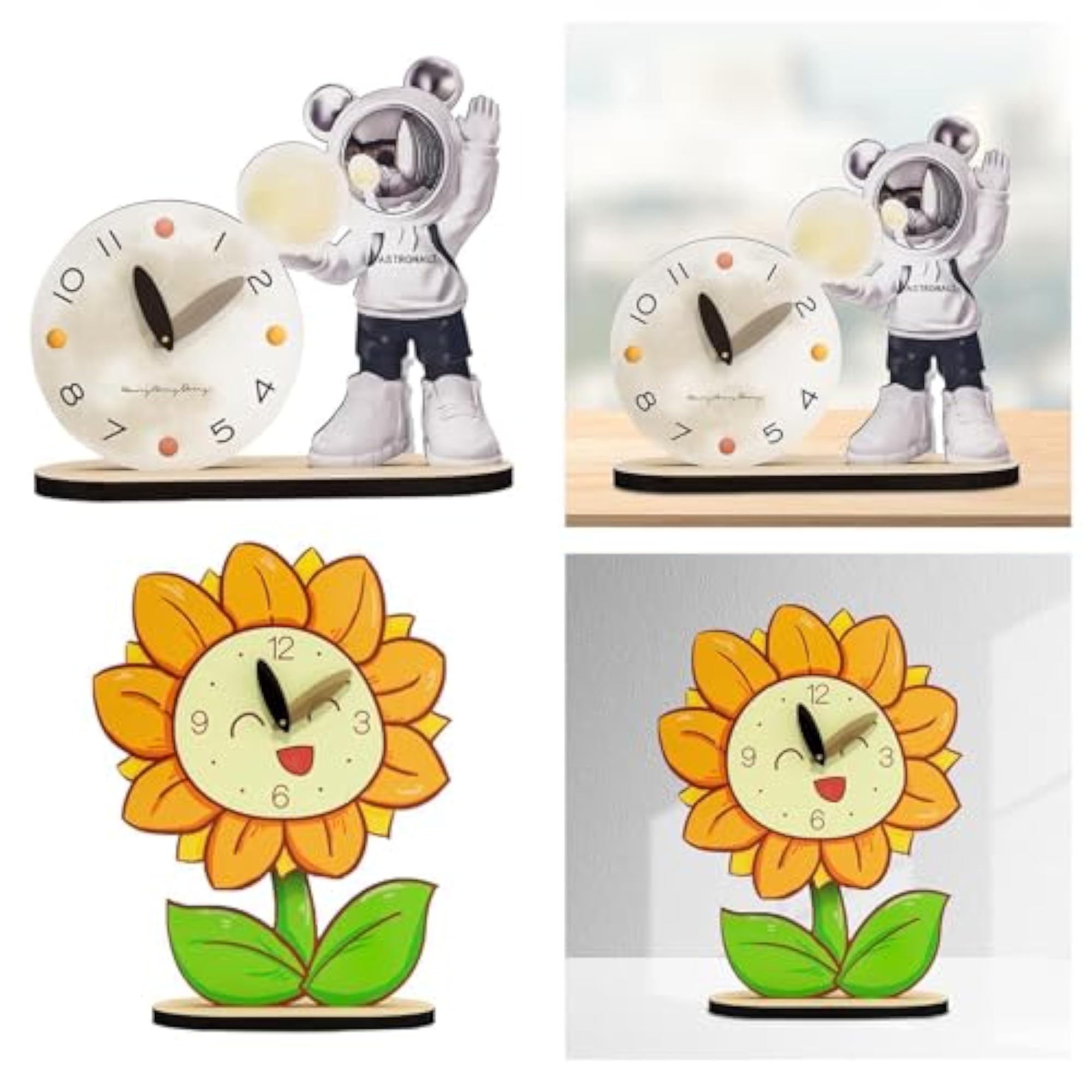Nordic Mute Desk Clock for Kids Room and Office Decor