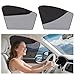 ZATOOTO Car Window Shades Upgraded Driver Side Window Shade with Blackout Layer Foldable Desgin Adjustable Half-Blackout & Mesh Design Just Snap by Magnet Universal for Most Cars