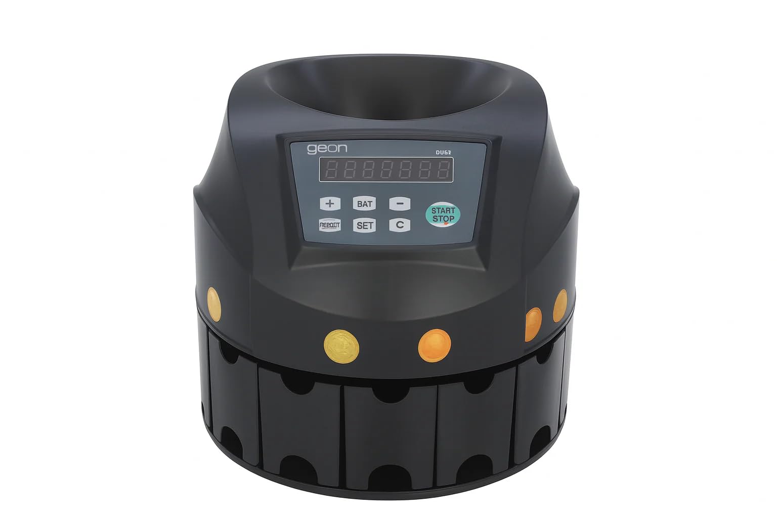 Compteuse Monnaie Automatique Trieuse Monnaie 200 Pièces/Minute Capacité 300-500 Compatible EUR USD Écran LED Connexion RS232