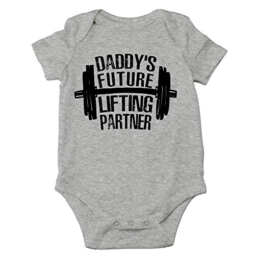 Image of CBTwear Daddy's Future Lifting Partner - Baby Clothes - Funny Newborn Bodysuit Outfits for Boys and Girls