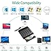 gingo External CD/DVD Drive for Laptop USB 3.0 CD ROM Burner Slim Portable CD Reader DVD Player Reader Writer Optical Disc Drive Compatible with Laptop Desktop PC Windows 11/10/8/7 Linux OS Mac