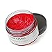 Unisex Hair Wax Color Dye Styling Cream Mud, Natural Hairstyle Pomade, Washable Temporary,Party Cosplay (Red)