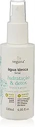 Vegana Agua Tonica Facial Hidratacao E Detox 120ml, VEGANA