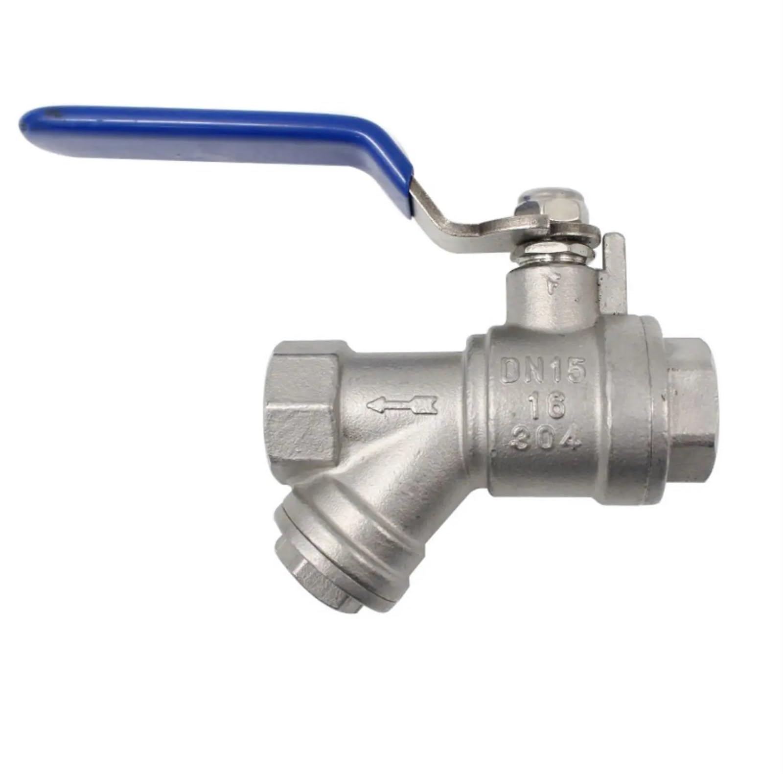 Válvula de bola DN15 con filtro en Y de acero inoxidable para agua