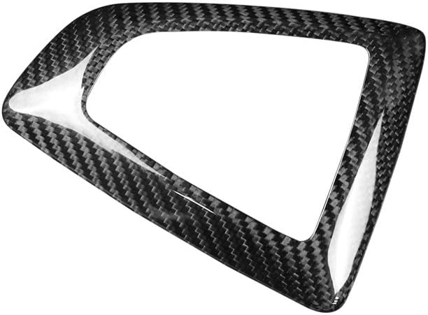 WLKE Car Real Carbon Fiber Gear Shift Knob Cover Panel Surround Trim Fit for BMW 1 2 3 4 Series