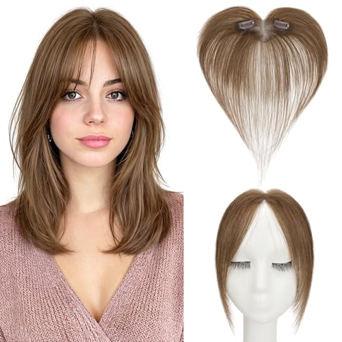 Hairro Clip In Bangs Real Human Hair Bangs Hair Clip Wispy Thin S...