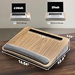 HUANUO Portable Lap Laptop Desk with Pillow Cushion, Fits up to 15.6 inch Laptop, with Anti-Slip Strip & Storage Function for Home Office Students Use as Computer Laptop Stand, Book Tablet - Image 4