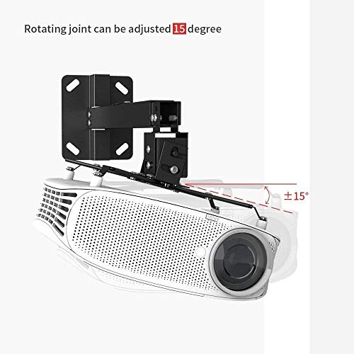 BuFan Projector Ceiling Mount, Universal Vaulted Bracket with Adjustable Extension Pole to 26.7 for LCD DLP Projector