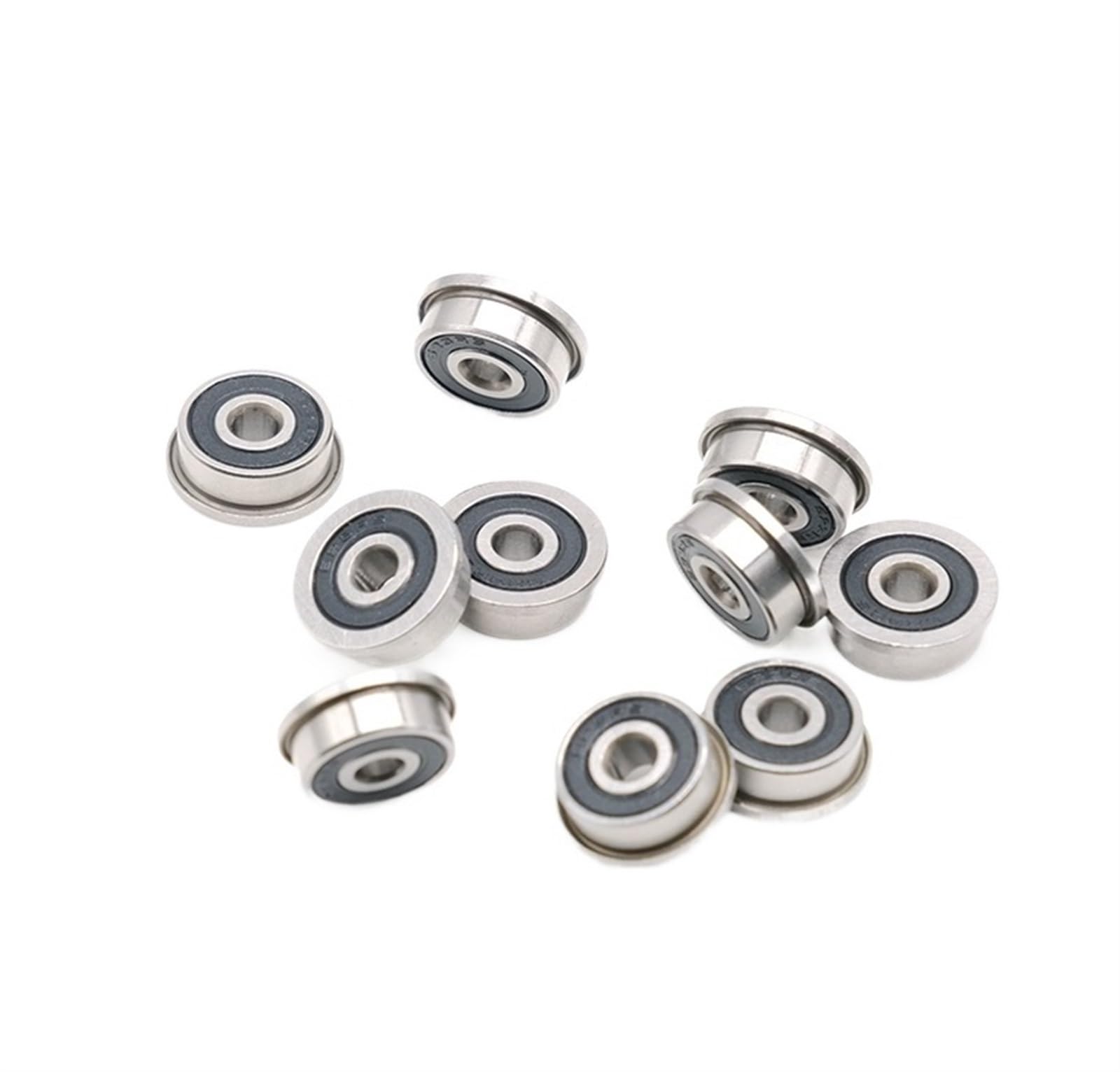 HYUJNAFZR Bimetal Seal Shield Micro deep Groove Bearing 12pcs F623-2RS 3x10x4mm ABEC-7 3D Print Bearing Flange Bearing
