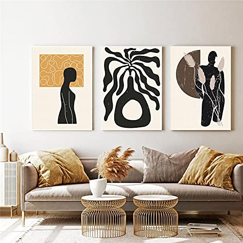 Toile Matisse Figure abstraite : affiche minimaliste haut de gamme pour intérieur