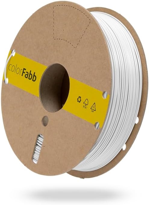 colorFabb LW-PLA-HT White 3D Printer Filament, 1.75mm Diameter, 750g Spool, Lightweight Material, Ideal for RC Planes, Matte Finish