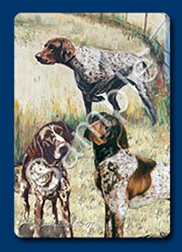 Naipes de poker con perro Pointer de diseño Ruth Maystead