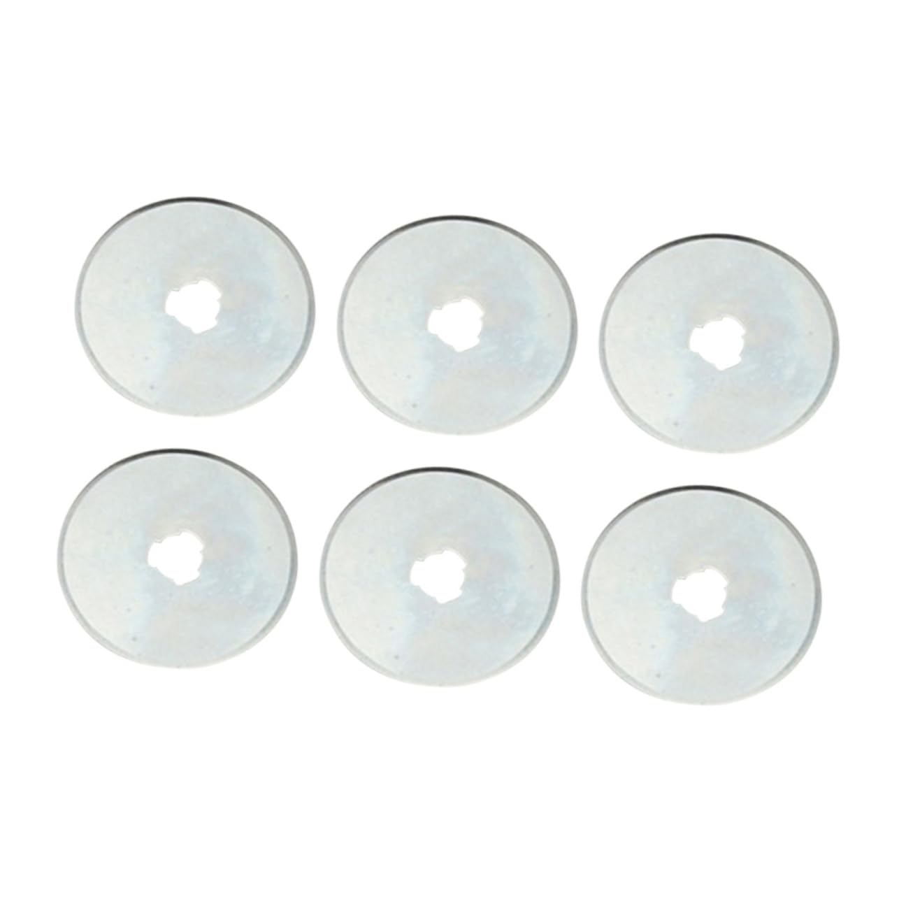 STOBOK Ultra-slim 0.3mm 45mm Circular Cutter Blades 6 Pack for Multiple Materials Easy to Replace Store in Case