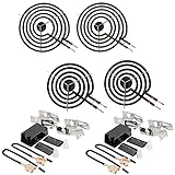 AMI PARTS Stove Burners MP22YA Electric Range Surface Burner Coil Unit Set (2pcs MP15YA 6' & 2pcs...