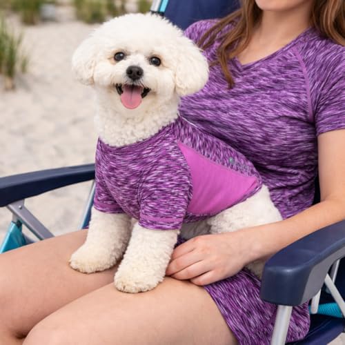 T-shirt pour chien violet PetLife Active Warf Speed extensible M - 6