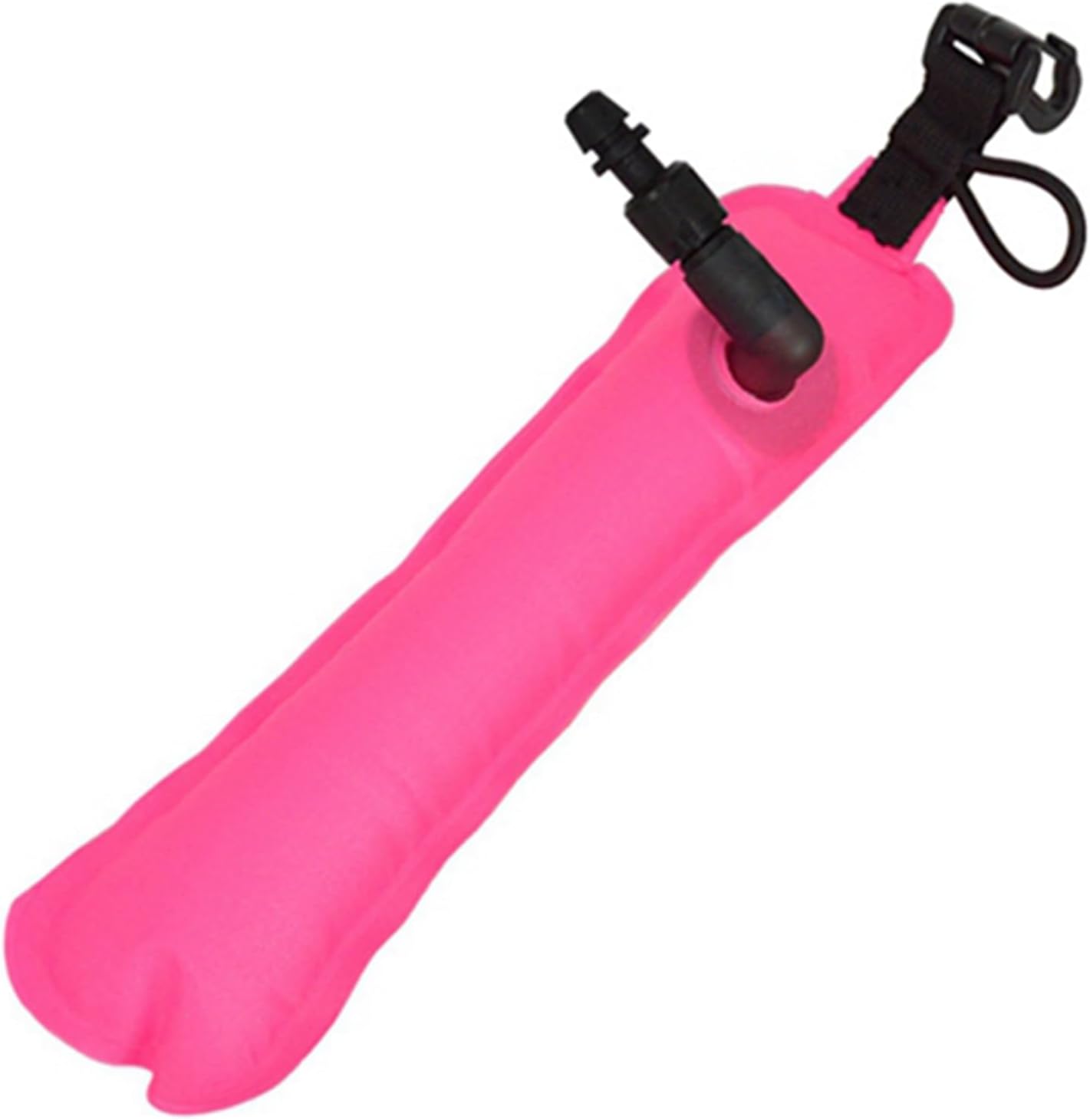 Aboiled 2X Mini Diving SMB Pendant Inflatable Safety Sausage Signal Tube - Rose Red Buoy for Scuba Diving